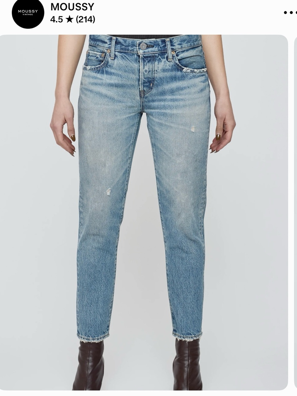 Classic Light Wash Cropped Women's Jeans